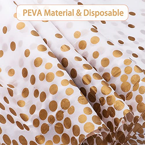 FYY 4 Pack Disposable Plastic Tablecloths, 54" X 108" Plastic Tablecloths for Indoor or Outdoor Tables Parties Christmas Picnic Birthdays and Weddings