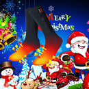 LPCRILLY Rechargeabel Electric Heated Socks,Battery Powered Heating Socks Foot Warmer for Men and Women, Riding Motorcycle Thermal Socks and Bicycle Camping Hiking in Cold Winter Warm Foot (L)