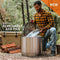 Solo Stove Bonfire 2.0 with Stand, Smokeless Fire Pit | Wood Burning Fireplaces w/Removable Ash Pan, Portable Outdoor Firepit - for Camping, Stainless Steel, H: 42.5 cm x Dia: 49.5 cm, 11.3 kg