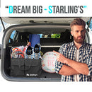 Starling's Car Trunk Organizer - Car Boot Storage Bag, Durable Storage SUV Cargo Organiser Adjustable, Tidy Organization (Black)