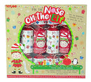 Toyland Pack of 6 - Pin The Nose On The Elf Game Christmas Crackers - Novelty Christmas Crackers