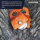 Fusion Climb Mirco Aluminum Side Swing Pulley, Single Pulley 20kN for Backyard Zipline, Trolly, Swing Pulley, Climbing Rescue, Rigging Arborist TAA Approval