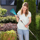 GARDENA combisystem Hand Rake: Wire Hand rake for Raking up Garden Waste, 12 cm Working Width, high-Quality Steel, Ergonomic Handle, Corrosion Protection (8919-20)