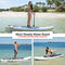 SereneLife Inflatable Stand Up Paddle Board - 10’ Ft. Standup Sup Paddle Board W/ Manual Air Pump, Safety Leash, Paddleboard Repair Kit, Storage / Carry Bag - Sup Paddle Board Inflatable - SLSUPB06