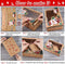 Christmas Cookie Box with Window, Fyvadio 12 Pack Cookie Box Food Grade Kraft Paper Baking Box with Snowman Santa Design for Packaging Cakes, Biscuits, Desserts, Donuts, Pastries at Christmas Parties