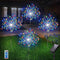 QOCNAM Solar Garden Lights, 4Pack 120LED Christmas Lights, Waterproof Fireworks Solar Fairy Lights with Timer, 8 Modes Decorative Landscape Solar Lights Outdoor for Garden Pathway Lawn(Colorful)