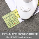 2021 New Inches Hot Ironing Measuring Ruler, Hot Hem Ruler Heat Resistant Ruler Sewing Tools Measuring Quilting Press Handmade Tool for Electric Iron Home Ironing Work, 10 Inches (5 x 10 Inch)