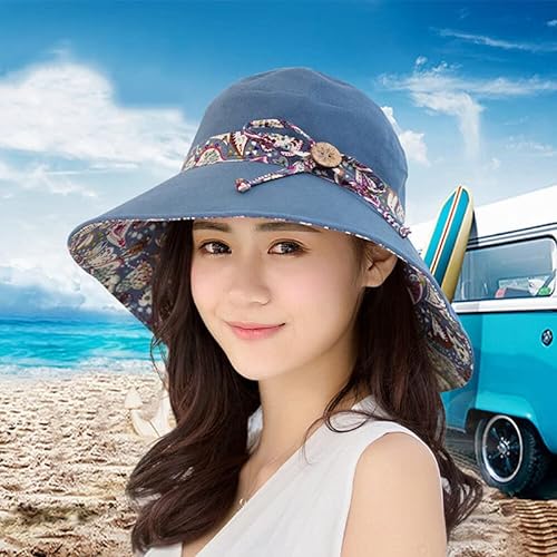 AIMALL Summer Hat Travel Cap Folding Wide Brim Floppy Caps Beach Sun Hats Women AU Pink
