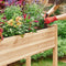 Yaheetech Raised Garden Bed 48x24x30in Elevated Wooden Planter Box with Legs Standing Growing Bed for Gardening/Backyard/Patio/Balcony, 2pcs