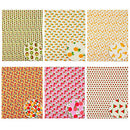 12 Pieces Printed Fruit Fabric Fruit Fat Quarters Fruit Pattern Fabric Bundles Quilting Sewing Patchwork Fabric for DIY Scrapbooking Art Craft Sewing Projects, 20 x 16 Inch/ 50 x 40 cm