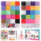 14600 Bracelets Making Kit Include Clay Beads and 3mm Glass Seed Beads DIY Set Preppy Polymer Heishi Beads for Jewelry Making with Smiley Face Letter Beads Etc, DIY Art Craft Kit for Girls Toy Gifts