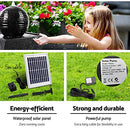 Gardeon Solar Water Fountain, 2W 85cm Tall Feature Pump Bird Bath Powered Features Fountains Garden Outdoor Indoor Pond Decoration, Battery 4 LED Lights Black