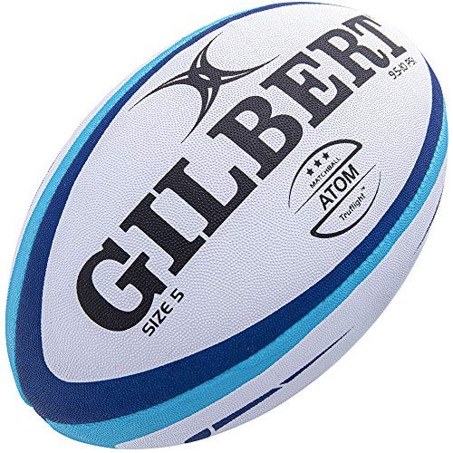 Gilbert Atom Rugby Ball [Each] • BLUE • SIZE 5 • Conforms to World Rugby specifications