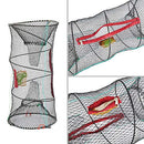 SF 1 Pack Fishing Casting Nets Crab Trap Crawfish Crayfish Shrimp Collapsible Cast Net Durable Black Mesh Fishing Nets Portable Folded Safe Fish Catching- Small