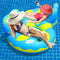 X XBEN Double Pool Floats for Adults, 2 Person Pool Raft for Swimming Pool with Cup Holder and Handles,Floating Lounge Chair with Headrest, Portable Pool Hammock Floaties with Mesh Bottom for Kids