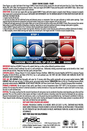 Gunk FEB1-12PK 'Engine Brite' Engine Cleaner Foam - 17 oz, (Case of 12)