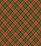 Ambesonne Checkered Duvet Cover Set, Irish Tartan Plaid Motifs in Christmas Colors Geometrical Stripes, Decorative 3 Piece Bedding Set with 2 Pillow Shams, Queen Size, Emerald Yellow Vermilion