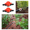 ECSiNG 20PCS Drip Irrigation Barb Shut-Off Valve Barbed Ball Valve Tubing Coupling Valve for 1/4-Inch 4mm ID 7mm OD Tube Drip Irrigation Systems Gardens Farmland Greenhouses