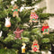 14pcs Christmas Ornaments Gingerbread Ornaments Christmas 3 Inch Tall Gingerbread Man Tree Ornaments Set Plastic Christmas Decorations Hanging Tree Hanging Decorations DIY Decor