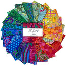 Kaffe Fassett Classics Plus Rainbow 5" Charm Pack for Free Spirit Fabrics 42 5" Fabric Squares