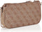 GUESS Women's Noelle Mini Bag, Latte logo, One Size