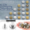 100 Sets Jeans Button Replacement, Removable 17 mm Metal Buttons for Jeans, No Sew Buttons for Women and Men Jeans Clothing Accessories with Screw Storage Box