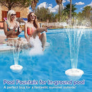 LanAqua Floating Pool Fountain with Underwater Light Show,Pool Water Fountain Rechargeable Battery Powered,2 Spray Modes Pool Fountain Pump,Pool Fountain for Inground Above Ground Pools-1PC