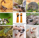 Animal Handling Gloves Bite Proof Double Leather Reinforced Padding Dog,Cat Scratch,Bird Handling Falconry Gloves Grabbing Reptile Squirrel Snake Bite 60CM Comfort and Extra Heat Protection. (Black)