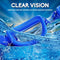 EverSport Kids Swim Goggles, Pack of 2 Swimming Goggles for Children Teens, Anti-Fog Anti-UV Youth Swim Glasses Leak Proof for Age4-16, Mirrored Blue & Black, Portable