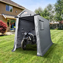 VEVOR Portable Shed Outdoor Storage Shelter, 6x8x7 ft Heavy Duty Instant Waterproof Storage Tent Sheds with Roll-up Zipper Door and Ventilated Windows for Motorcycle, Bike, Garden Tools