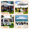 Pop Up Canopy Tent 10x20 - Commercial Instant Shelter Foldable/Collapsible Sun Shade Canopy Pop Up Tent w/Waterproof Tent Top, Portable Carry Bag & Sand Bag - SereneLife SLGZ20W (White)