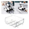 Fridge Organiser Wine Beer Stacking Bottle Rack Kitchen Space Saving Can Holder, Durable PET Material - Fits 1/2/3 Bottles