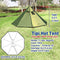 Preself 2 Person Lightweight Tipi Hot Tent Model T1 Size Medium Teepee Tents for Family Team Outdoor Backpacking Camping Hiking (Olive)