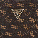 GUESS Noelle Top Zip Shoulder Bag, Brown Logo, One Size