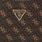 GUESS Noelle Top Zip Shoulder Bag, Brown Logo, One Size