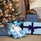 Hallmark Medium Boxes with Lids (12 Shirt Boxes, 4 Designs: Snowflakes, Stripes, Sweater Pattern, Reindeer) for Christmas, Hanukkah, Holiday Parties, Hostess Gifts