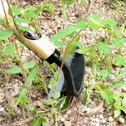 Kana Hoe 217 Japanese Garden Tool - Hand Hoe is Perfect for Weeding and Cultivating. (Beige-023)