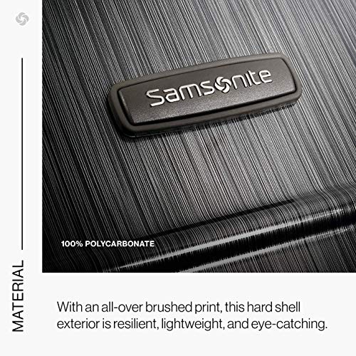 Samsonite Winfield 2 Fashion 3 Piece Spinner Luggage Set (Brushed Anthracite), Brushed Anthracite, One Size, Brushed Anthracite, One Size
