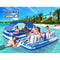 Bestway Inflatable Pool Floats, Swimming Pools Bed Water Float Beach Chair Lounge Floating Blow Up Tanning Beds Sun Tan for Outdoor Camping, with 6 Cup Holders 1 Cooler Bag Multicolour