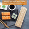 AUAUY 6PCS Sushi Making Kit, Bamboo Sushi Mat, Including 2 Sushi Rolling Mats, 2 Pairs of Chopsticks, 2 Chopsticks Holders, DIY Sushi Roller Mold Maker Kit for Beginner