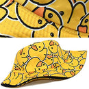 Malaxlx Rubber Duck Print Bucket Hat Beach Sun Hat Summer Travel Fishing Hat for Women Men