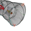 SF 1 Pack Fishing Casting Nets Crab Trap Crawfish Crayfish Shrimp Collapsible Cast Net Durable Black Mesh Fishing Nets Portable Folded Safe Fish Catching- Small