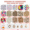 14600 Bracelets Making Kit Include Clay Beads and 3mm Glass Seed Beads DIY Set Preppy Polymer Heishi Beads for Jewelry Making with Smiley Face Letter Beads Etc, DIY Art Craft Kit for Girls Toy Gifts