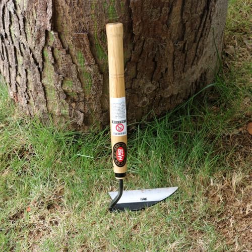 Kana Hoe 217 Japanese Garden Tool - Hand Hoe is Perfect for Weeding and Cultivating. (Beige-023)