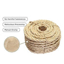 10M-50M Sisal Rope Natural Jute Hemp Manila Twine Cord Thick 6mm Craft, Versatile Use for Crafts, Gardening, Boating, Home Decor - Available in 10M to 50M Lengths