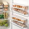 ZeJlo Egg Holder For Refrigerator, Space-Saving Rolling Eggs Dispenser for Refrigerator Storage, Made of Sturdy, Clear PTE Material, Holds 12 Large Eggs