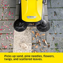 Kärcher - S 4 Twin Walk-Behind Outdoor Hand Push Sweeper - 5.25 Gallon Capacity - 26.8" Sweeping Width - Sweeps up to 26,000 ft²/Hour,Yellow