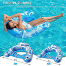 Jasonwell Inflatable Pool Float Chair - Pool Floaties Floating Pool Chair Lounge Floats for Swimming Pool Water Chair Pool Lounger with Cup Holder Pool Toy Party Floaty Adults XL