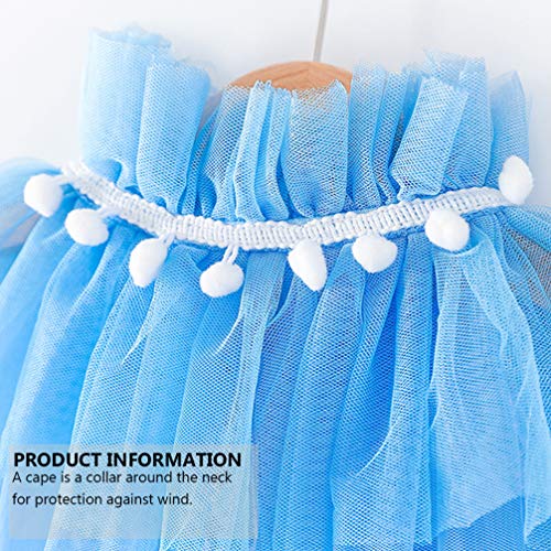 TOYANDONA Princess Cloak Mesh Fairy Cape Princess Cosplay Dress Up Halloween Christmas Costumes Children Girls