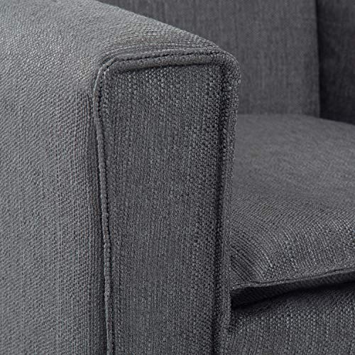 Simpli Home AXCCHR-24GR Warren Accent Chair with Hairpin Legs Armchairs, Slate Grey